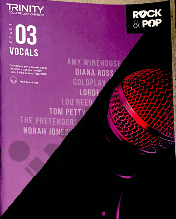 Trinity College London Press Trinity Rock & Pop 2018 Vocals Exam Book Grade 3