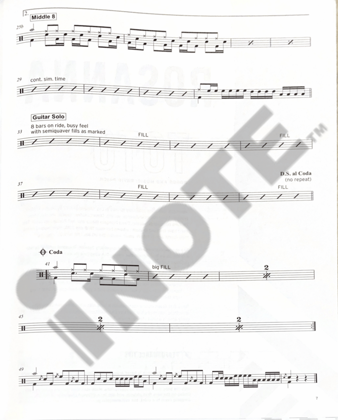 Trinity College London Press Trinity Rock & Pop 2018 Drums Exam Book Grade 8