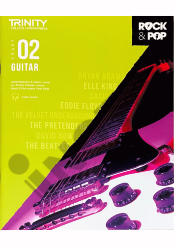 Trinity College London Press Trinity Rock & Pop 2018 Guitar Exam Book Grade 2
