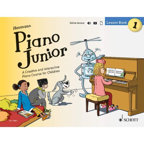 Schott Heumann Piano Junior Lesson & Theory Book 1, Lesson & Theory Book 2, Lesson & Theory Book 3, Lesson & Theory Book 4