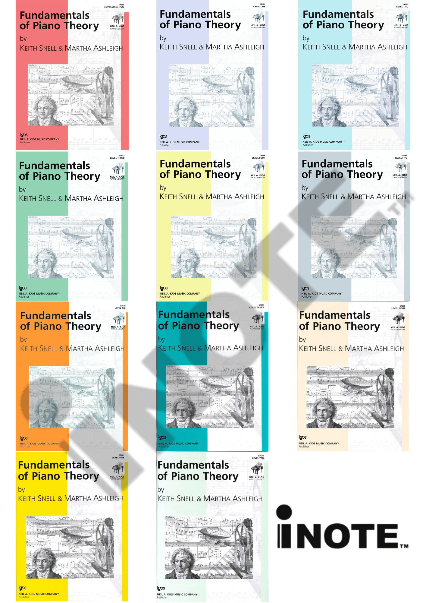 Keith Snell Piano Series (Neil A. Kjos Piano Library)Fundamentals of Piano Theory, Prep Level, Level 1 to Level 10