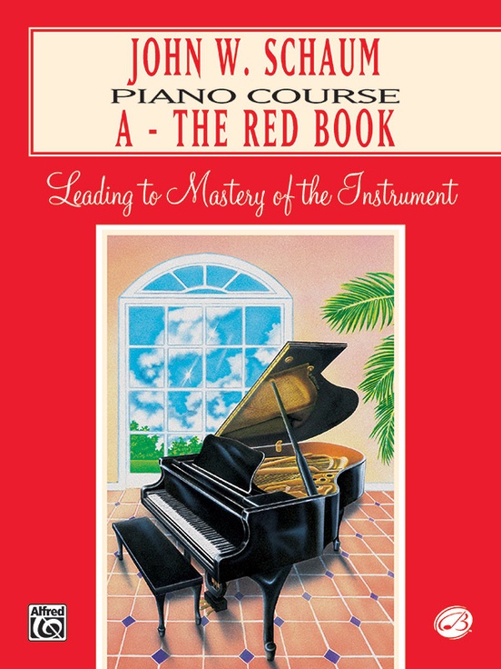 John W. Schaum Piano Course, A The Red Book, B The Blue Book, C The Purple Book, D The Orange Book