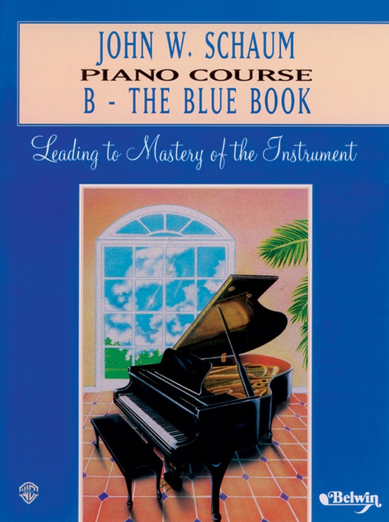 John W. Schaum Piano Course, A The Red Book, B The Blue Book, C The Purple Book, D The Orange Book