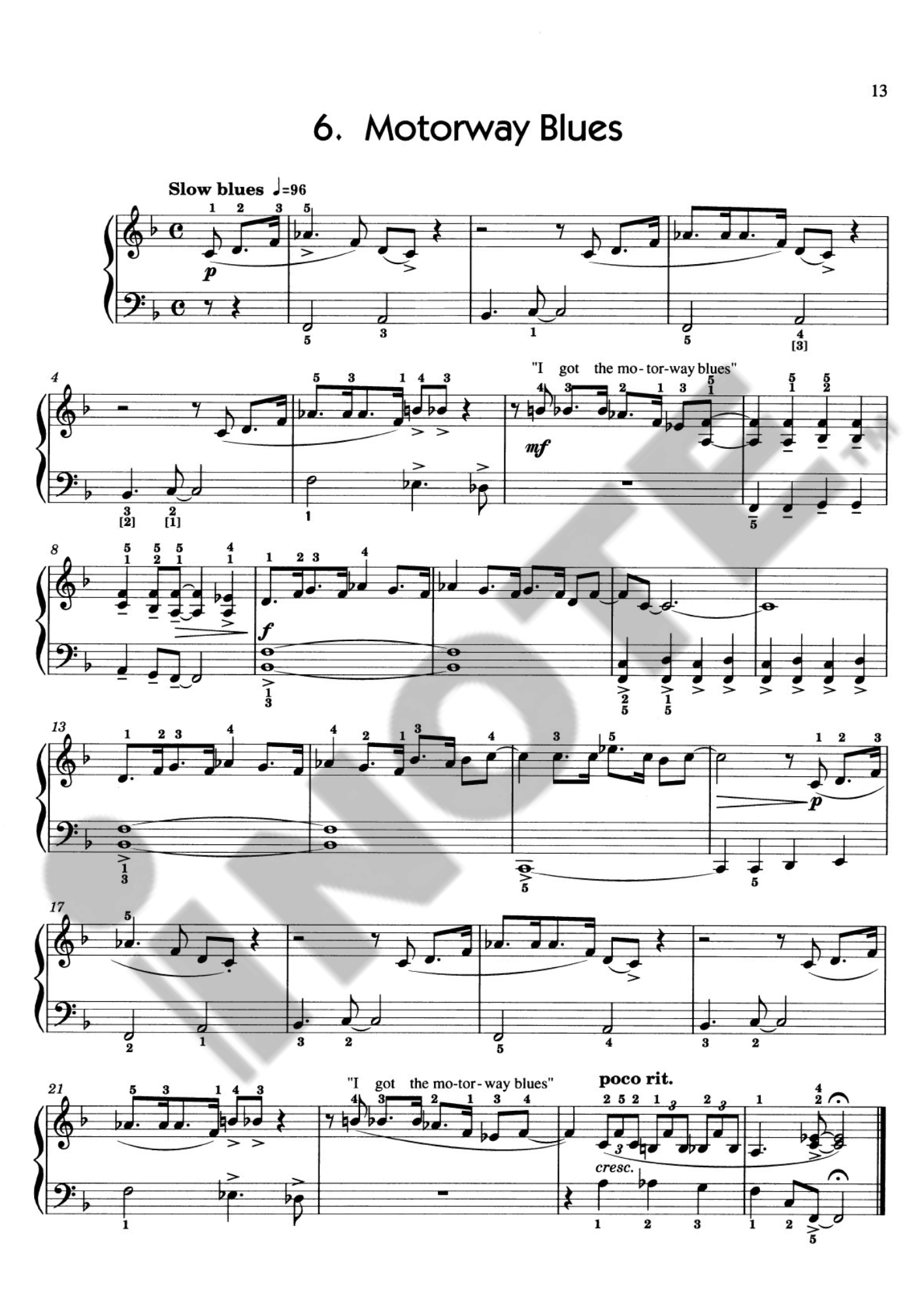 Faber Music Easy Jazzin' About Piano (Easy Piano) Grade 1-3 Book Pam Wedgwood