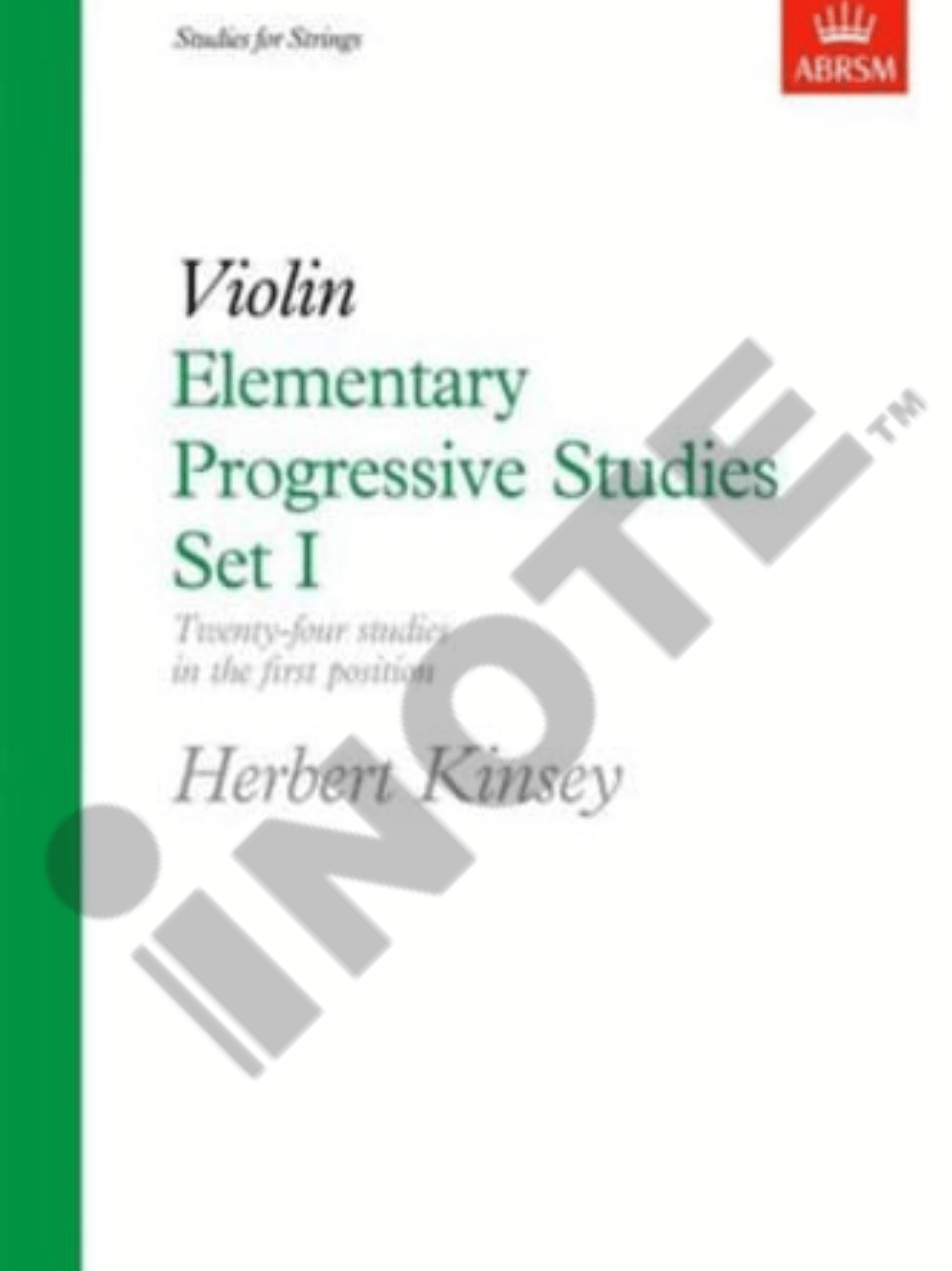 ABRSM Kinsey Studies for Strings Violin Elementary Progressive Studies - Set 1, Set 2, Set 3 Book