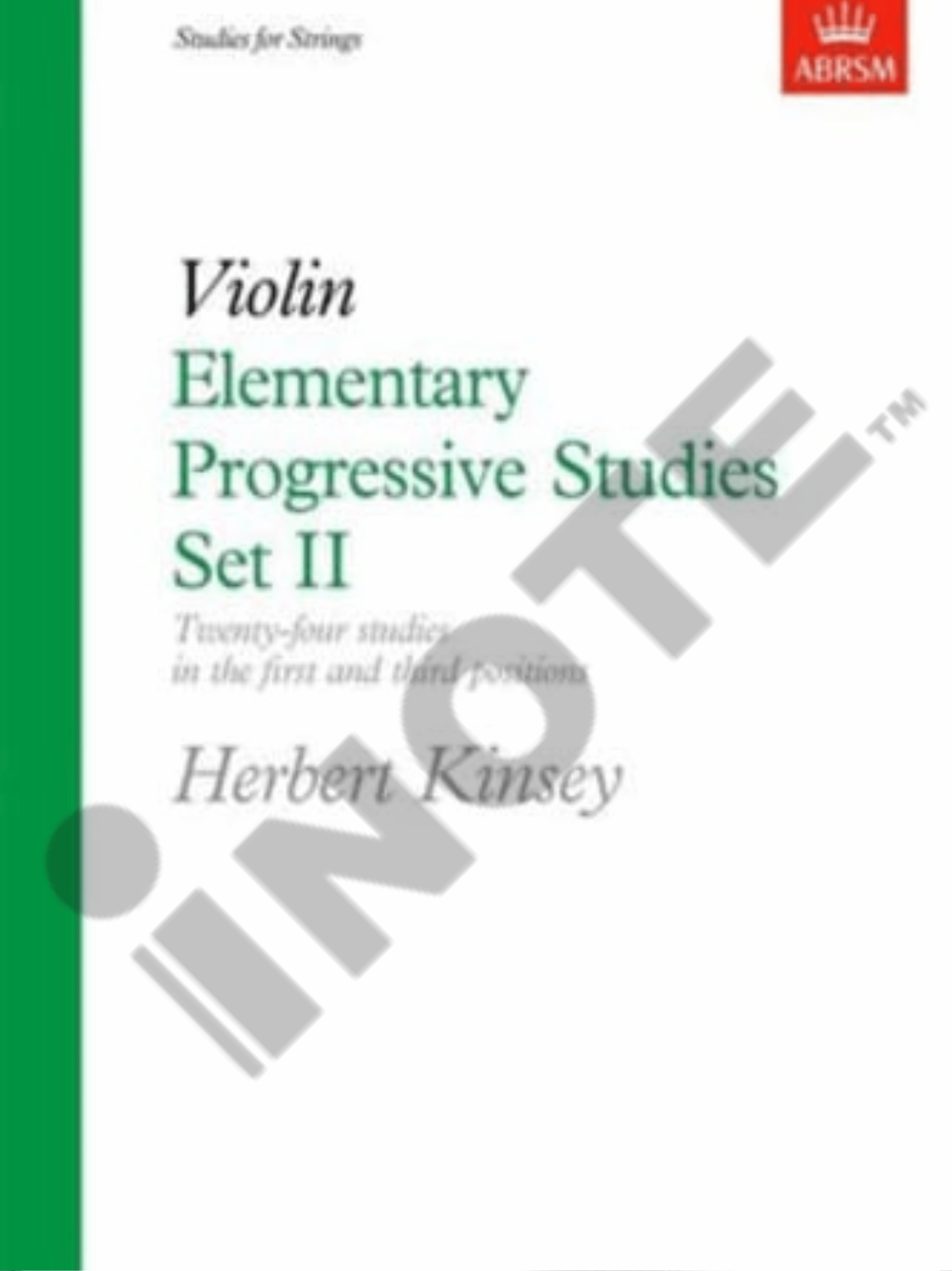 ABRSM Kinsey Studies for Strings Violin Elementary Progressive Studies - Set 1, Set 2, Set 3 Book