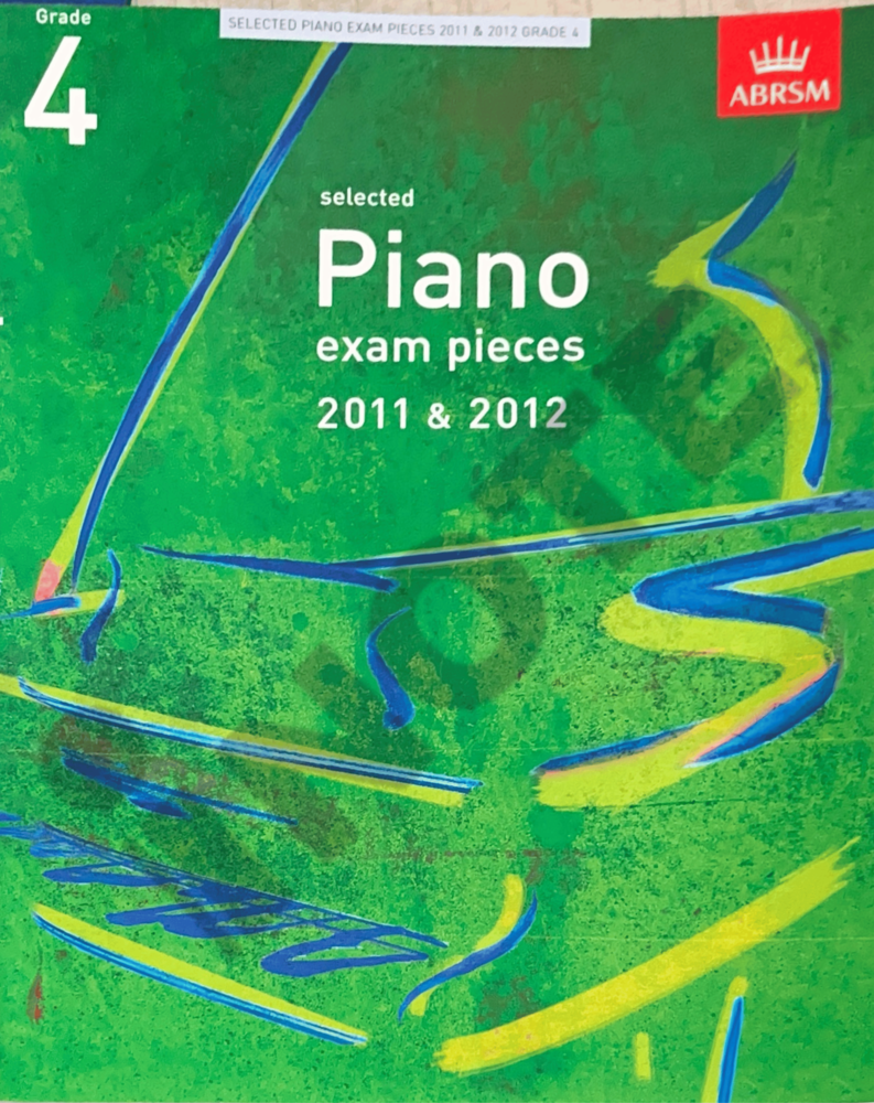 ABRSM Grade 4 Piano selected exam pieces 2011-2012 book