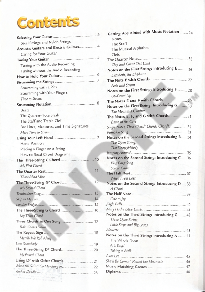 Alfred's Kid's Guitar Course 1 The Easiest Guitar Method Ever! Guitar Book