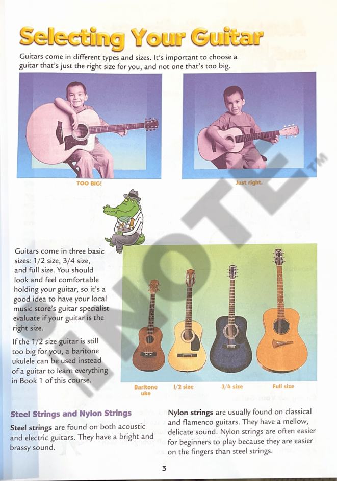 Alfred's Kid's Guitar Course 1 The Easiest Guitar Method Ever! Guitar Book