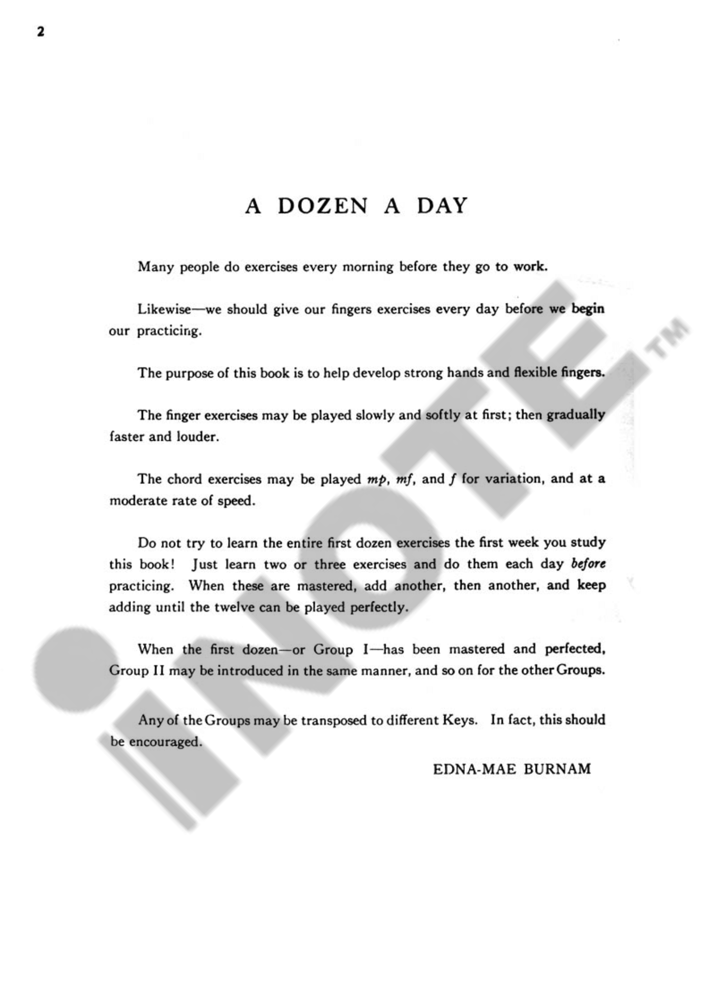 A Dozen a Day Piano Book 4 Willis