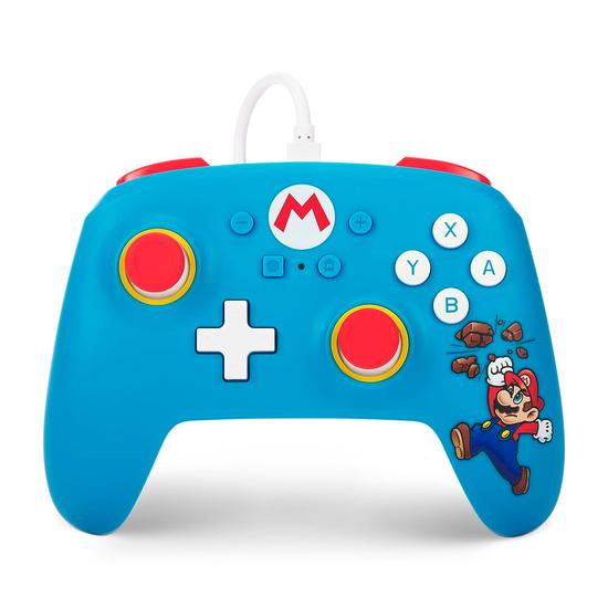 Controle com Fio Brick Breaker Mario Power A para Nintendo Switch
