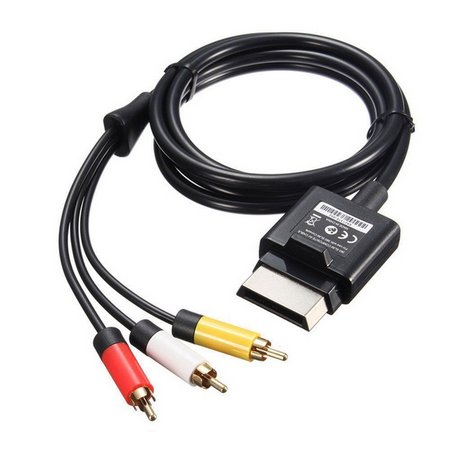 Cabo AV RCA  Áudio e Vídeo para Xbox 360 Fat e Slim