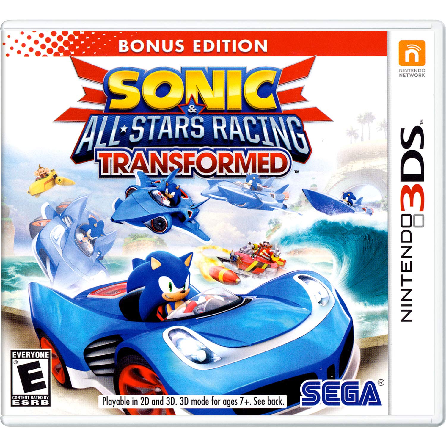 Sonic e All Stars Racing Transformed Nintendo 3DS