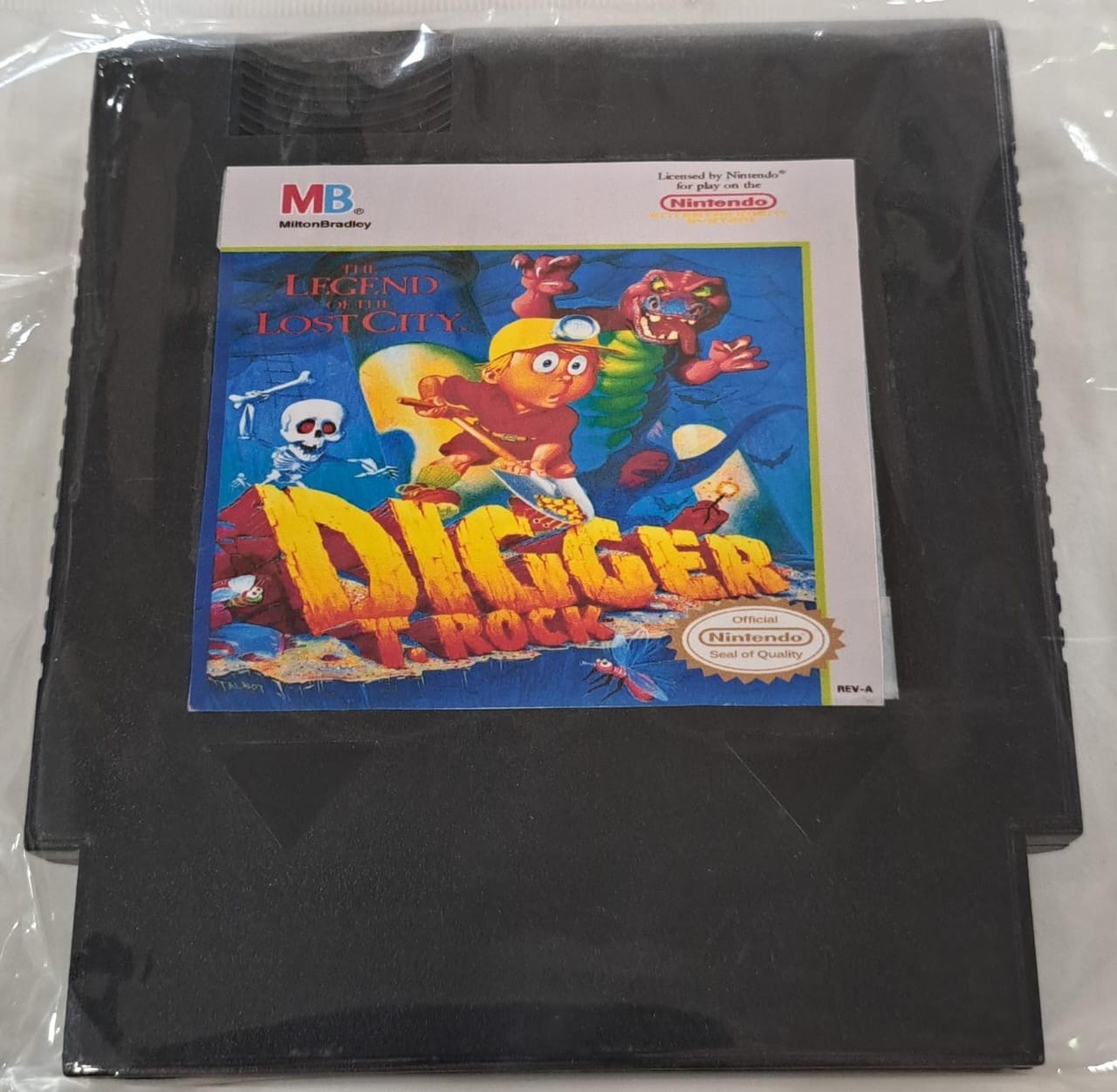 The Legend Of The Lost City Digger T.Rock Nintendo Nes