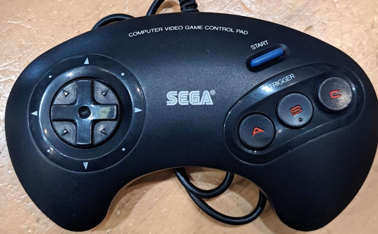 Controle Mega Drive 3 Botões Original Sega