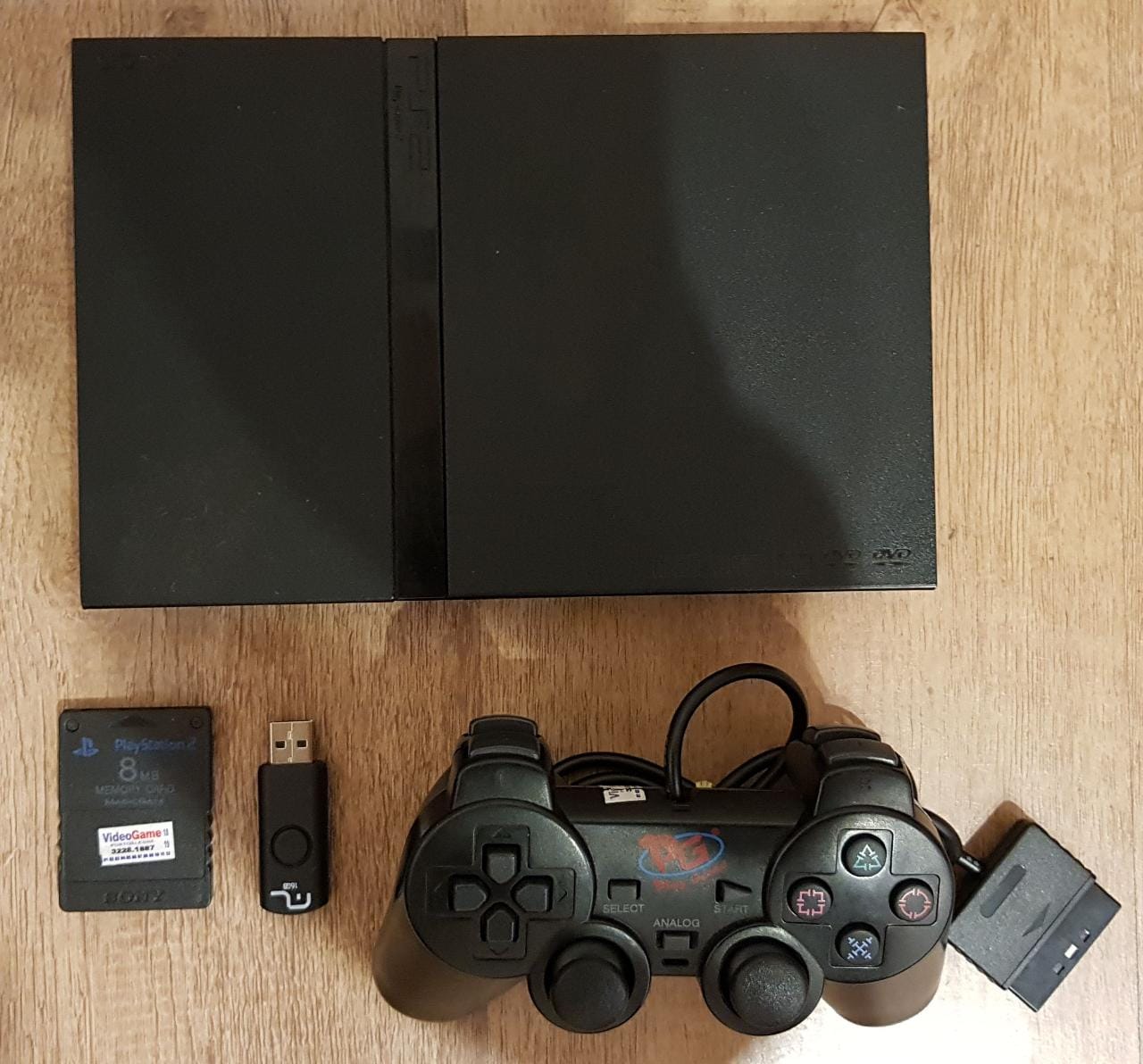 Playstation 2 Slim com 1 Controle + Memory Card 