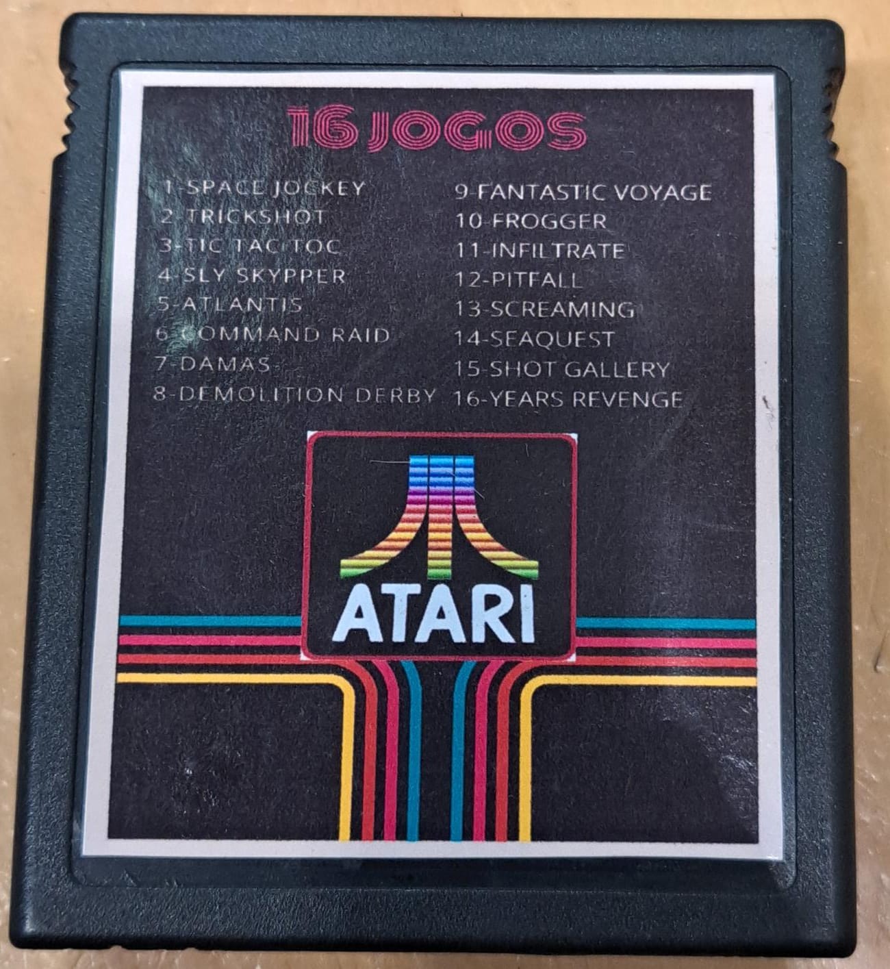 Cartucho com 16 Jogos Atari