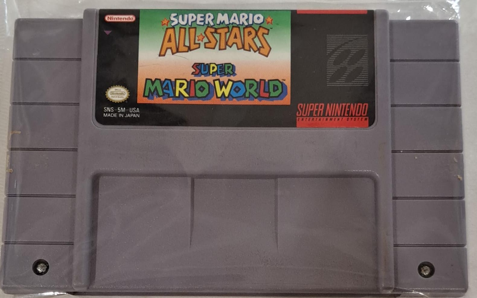 Cartucho Super Mario All-Stars + Super Mario World para Super Nintendo