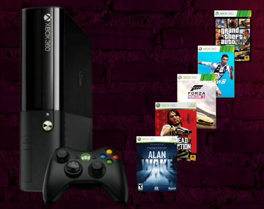 Xbox 360 120Gb Memoria com 15 Jogos Instalados 