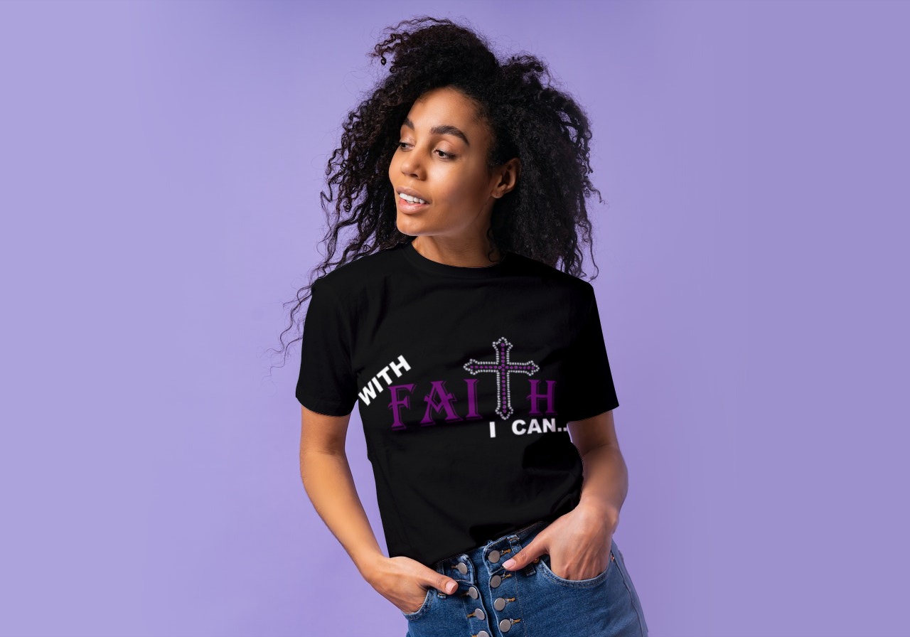 With Faith Statement Tee