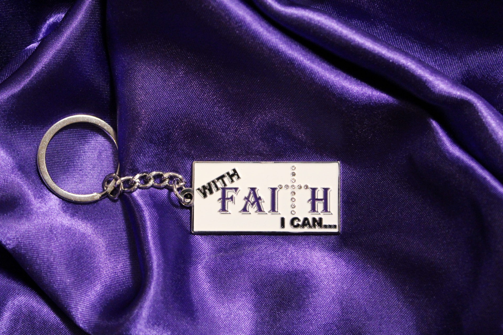 With Faith Keychain