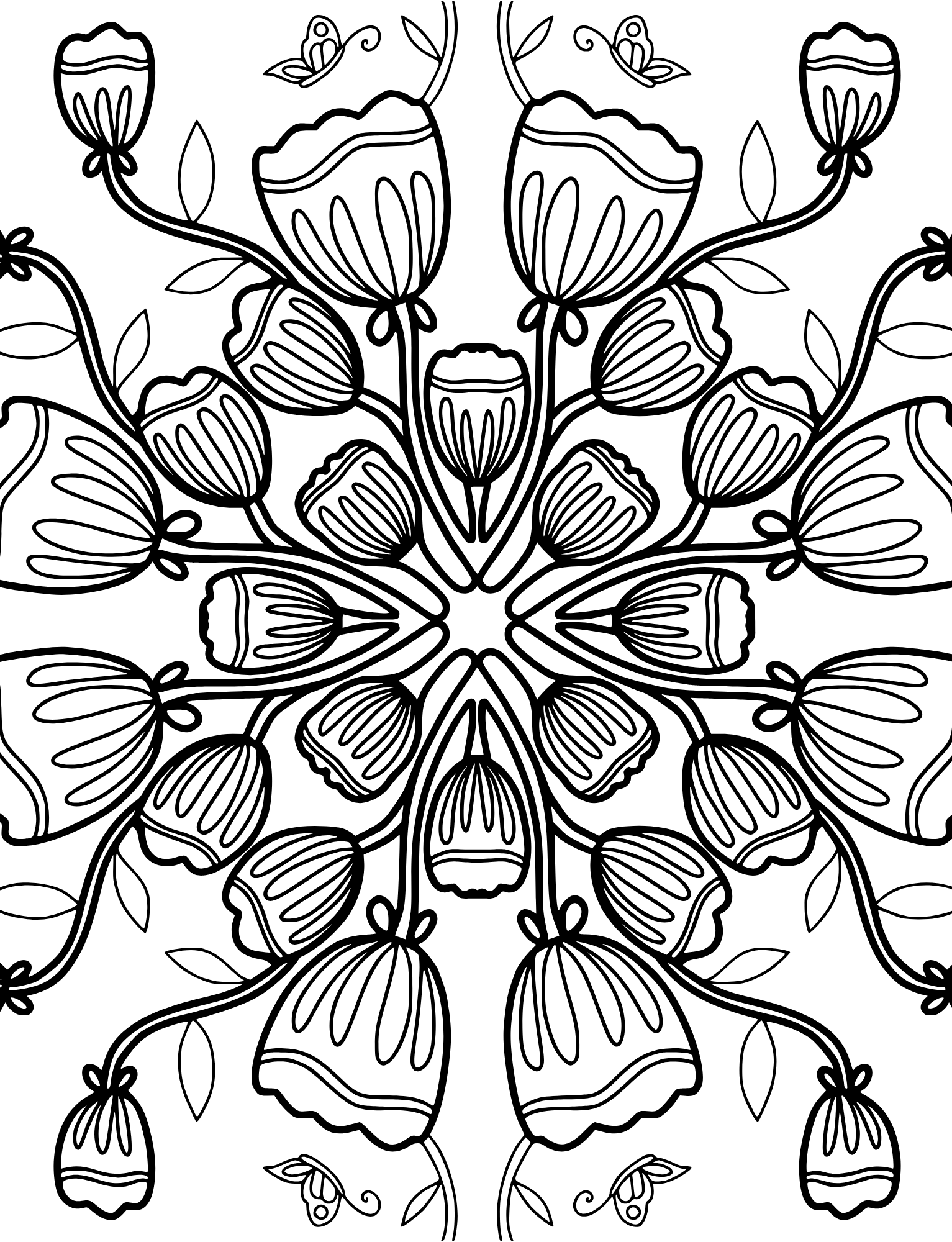 Serene Coloring Book