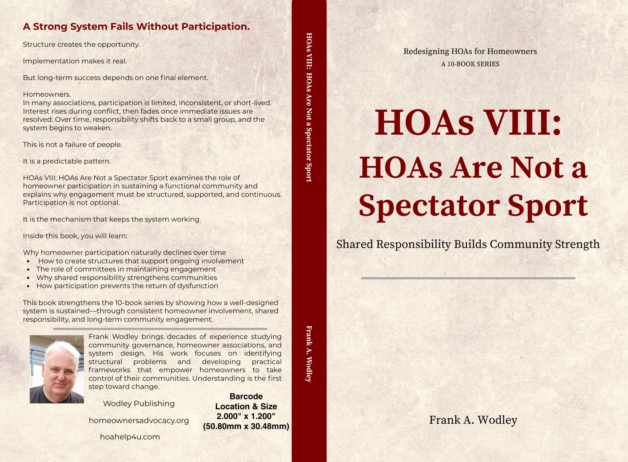 HOAs VIII: HOAs Are Not a Spectator Sport