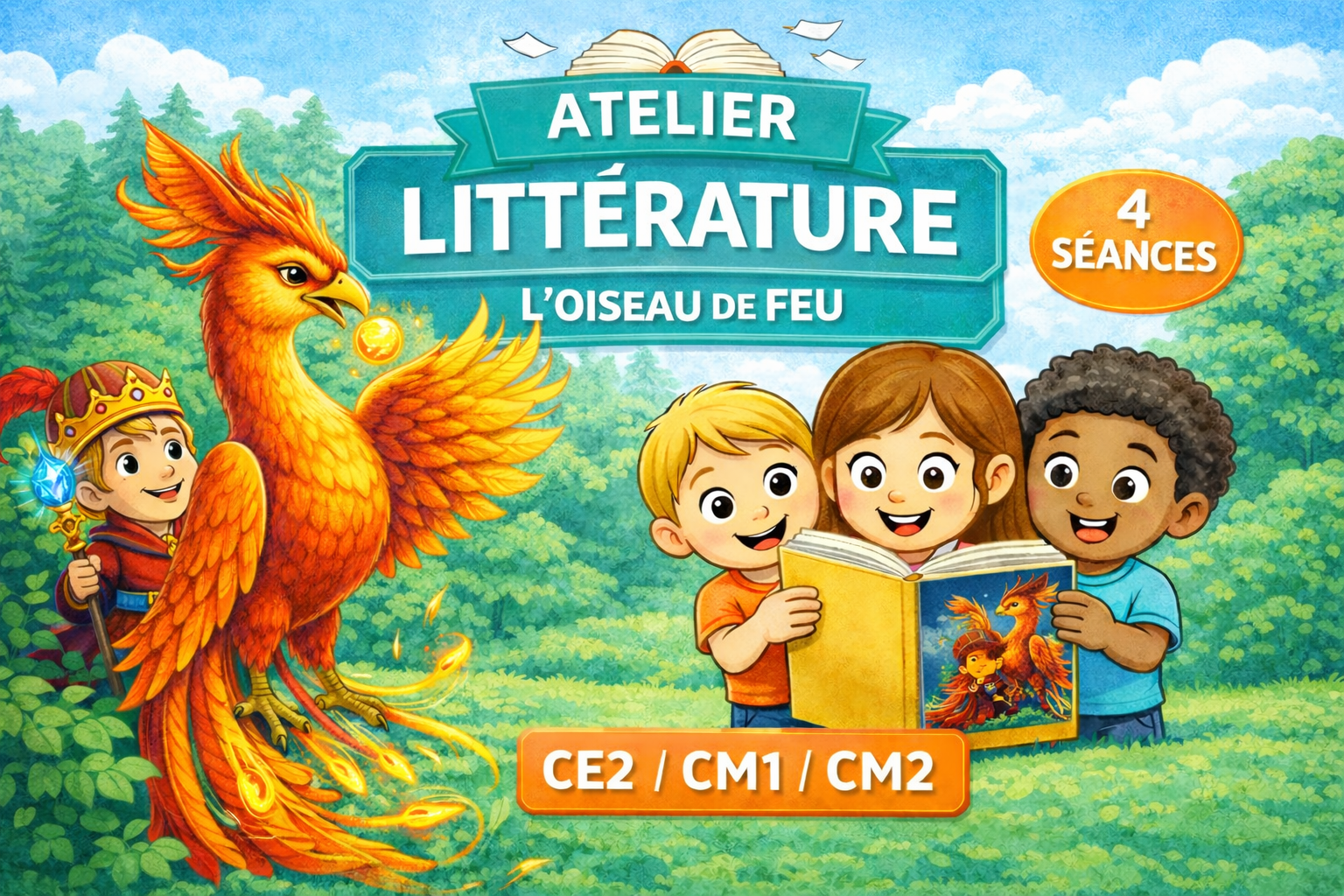 Atelier CE2/CM1/CM2 - LITTÉRATURE (Lecture-Compréhension)