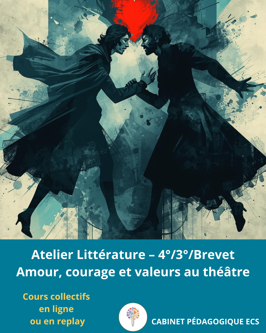 Atelier COLLÈGE (4°/3°/Brevet) - LITTÉRATURE - EN LIGNE ou EN REPLAY