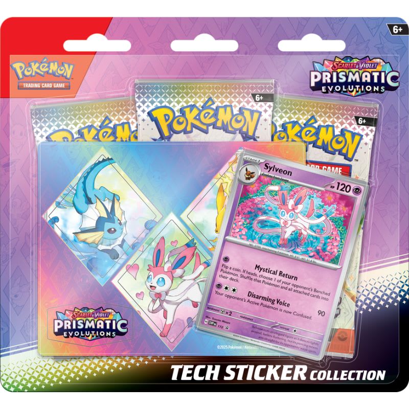 PREVENTA Tech Sticker Collection Pokémon TCG: Evoluciones Prismáticas (Sylveon) Ingles