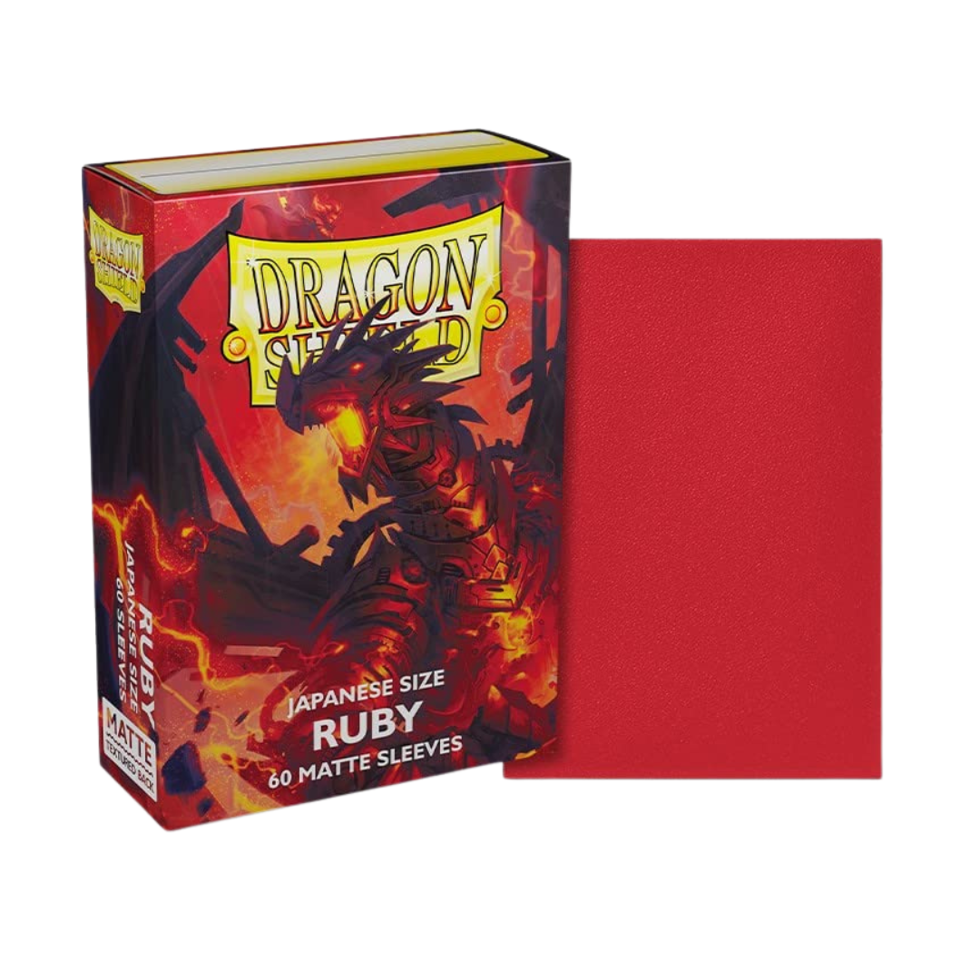 Protectores Dragon Shield Matte Japanes 60 unidades - Ruby