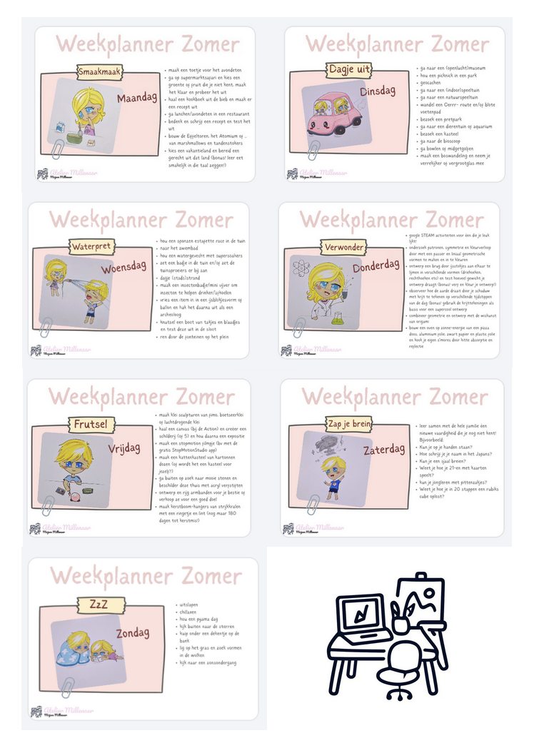 Weekplanner Zomer