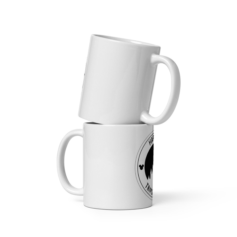 White glossy mug