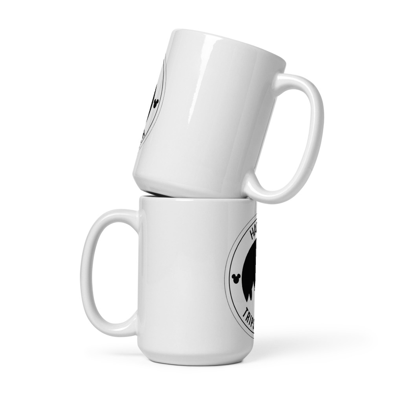 White glossy mug