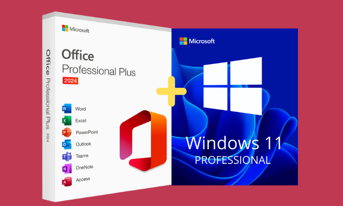 Microsoft Office 2024 Pro Plus and Microsoft Windows 11 Pro