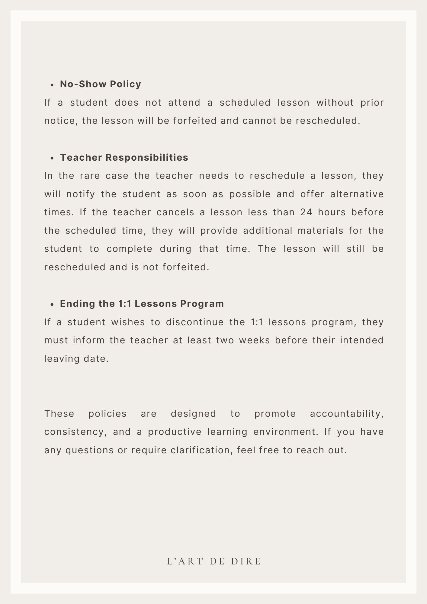 LE MOIS DE MARS : 1 Lesson per Week Pack (L.)
