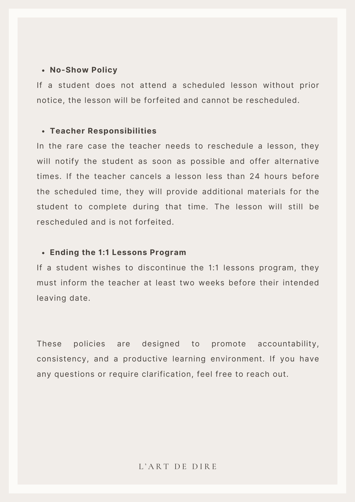 LE MOIS D'AVRIL : 1 Lesson per Week Pack 