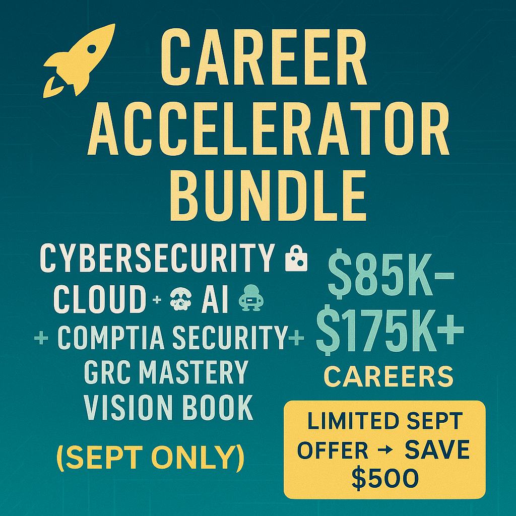 $85Kโ$175K+ Career Launch Bundle: Cybersecurity, Cloud & AI