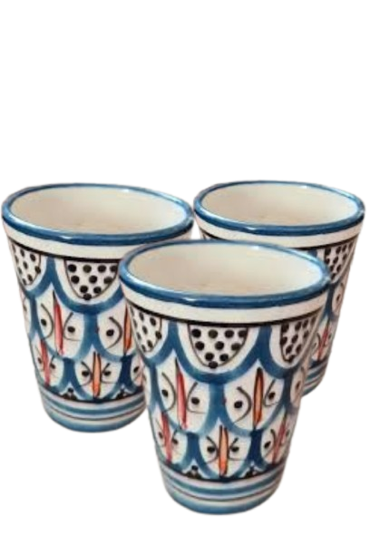 Hand-painted Ceramic Cups Set