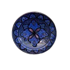 Handcrafted Blue Ceramic Plate