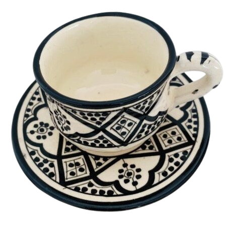 Handcrafted Ceramic Cup and Saucer