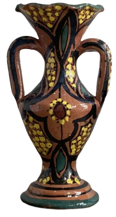 Hand-Painted Ceramic Vase