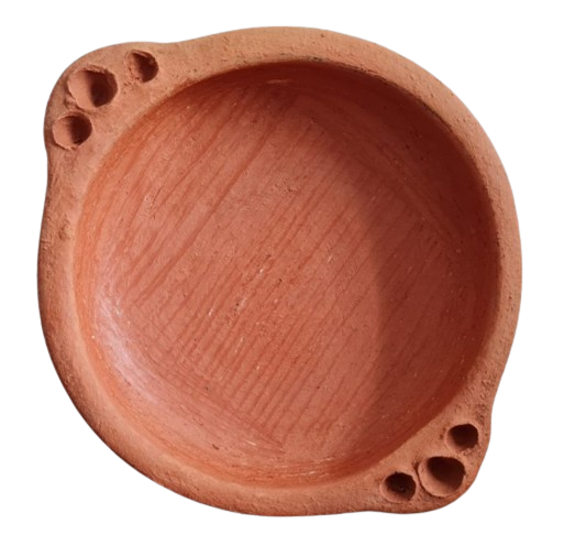 Handcrafted Clay Pet Bowl