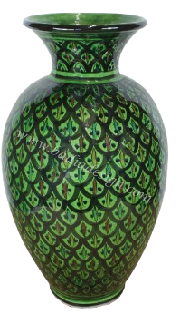 Handcrafted Green Ceramic Vase