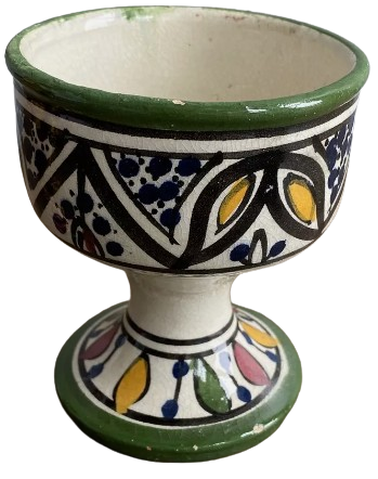 Hand-Painted Ceramic Egg Cup