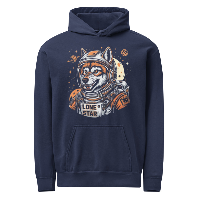 Unisex garment-dyed hoodie