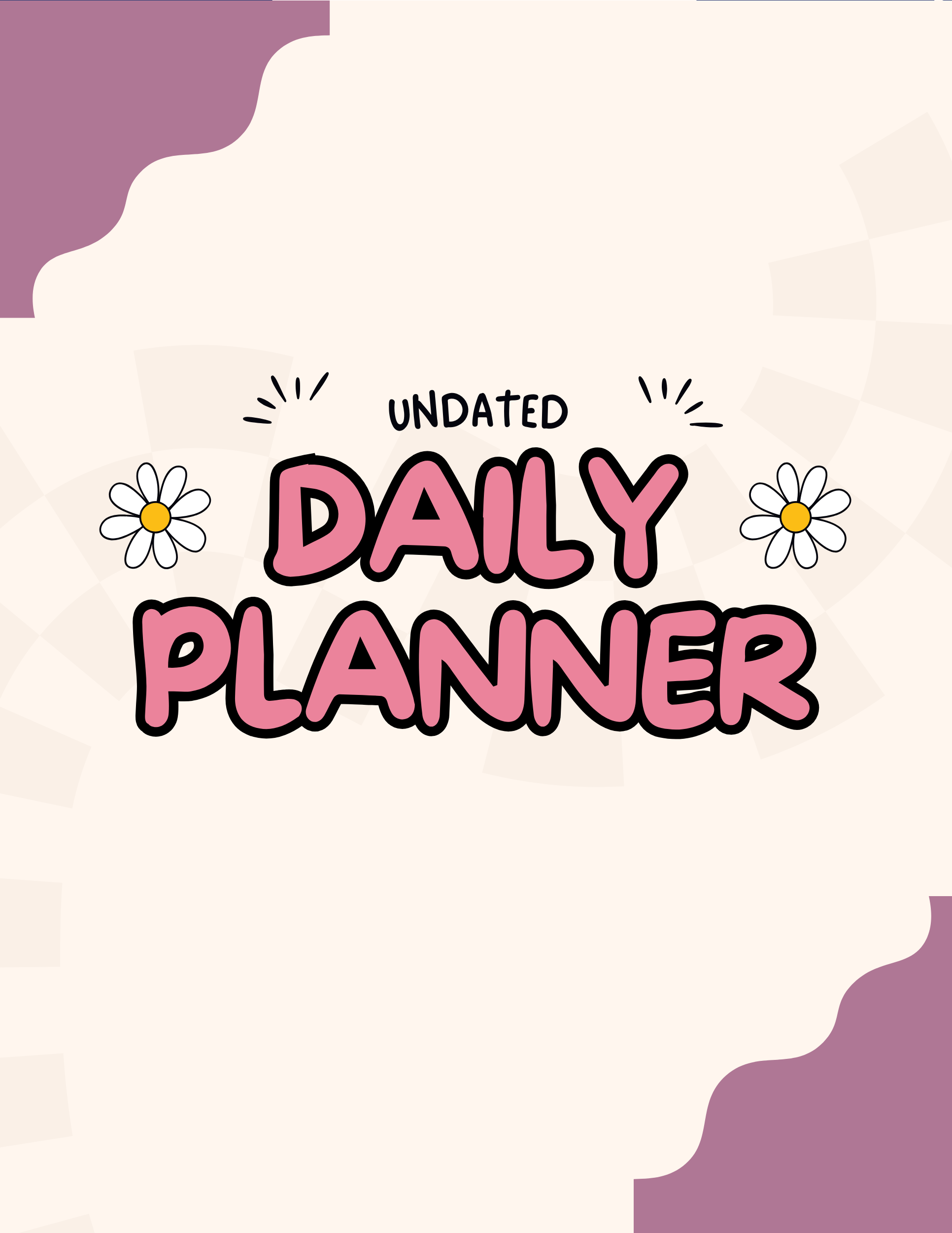 Undated Daily Planner