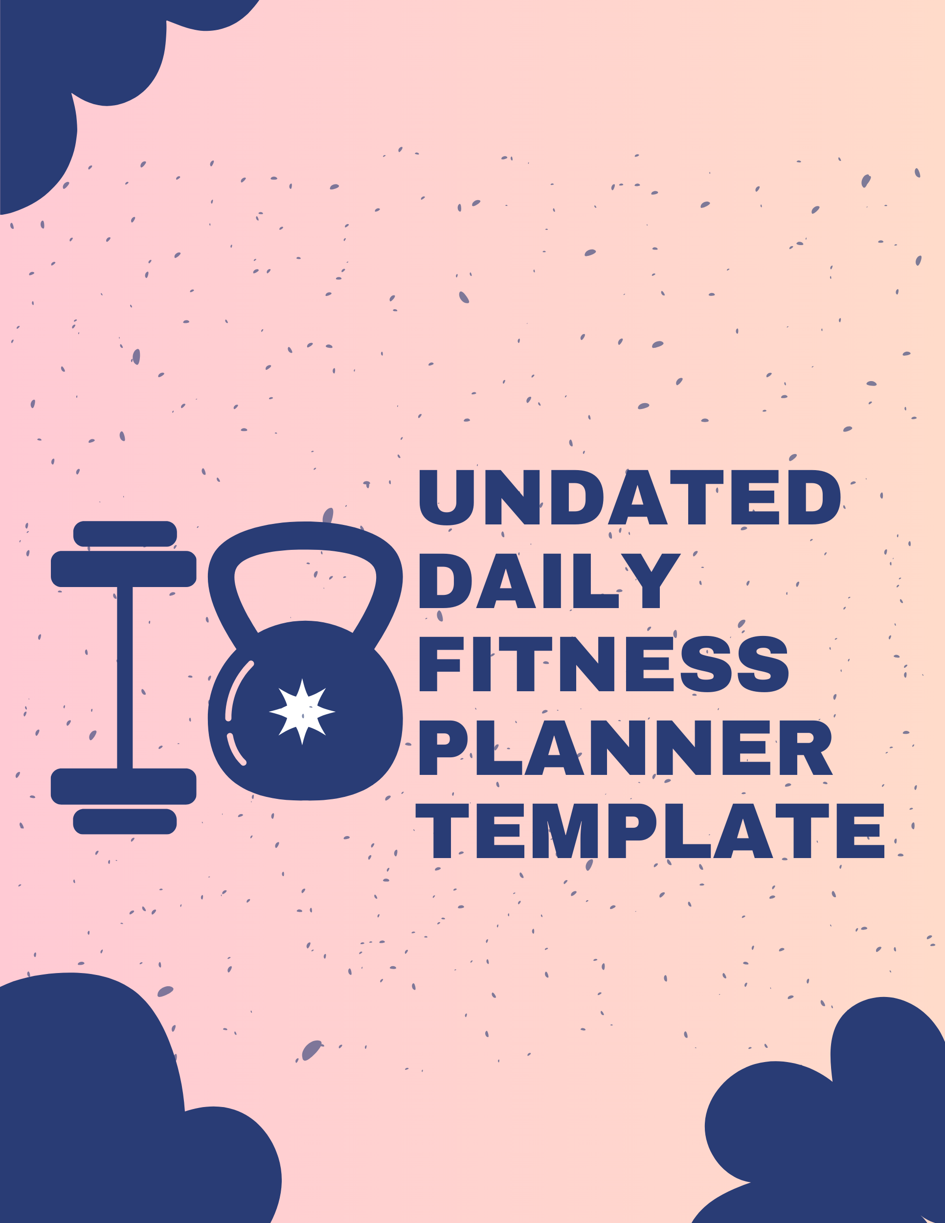 Undated Daily Fitness Planner Template