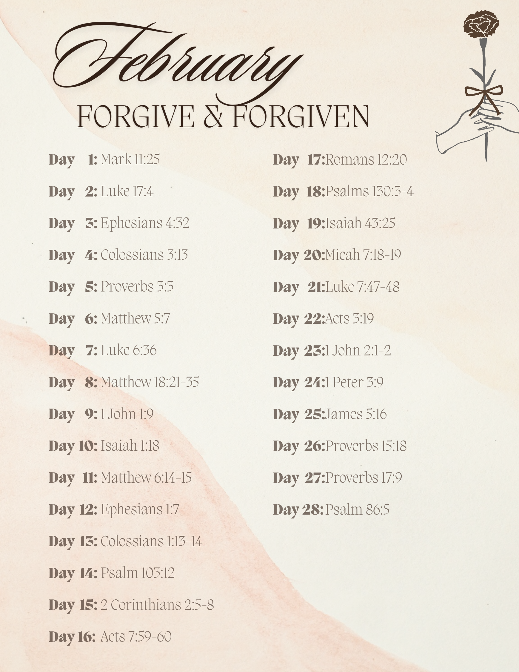 2026 Bible Study Journal Printable