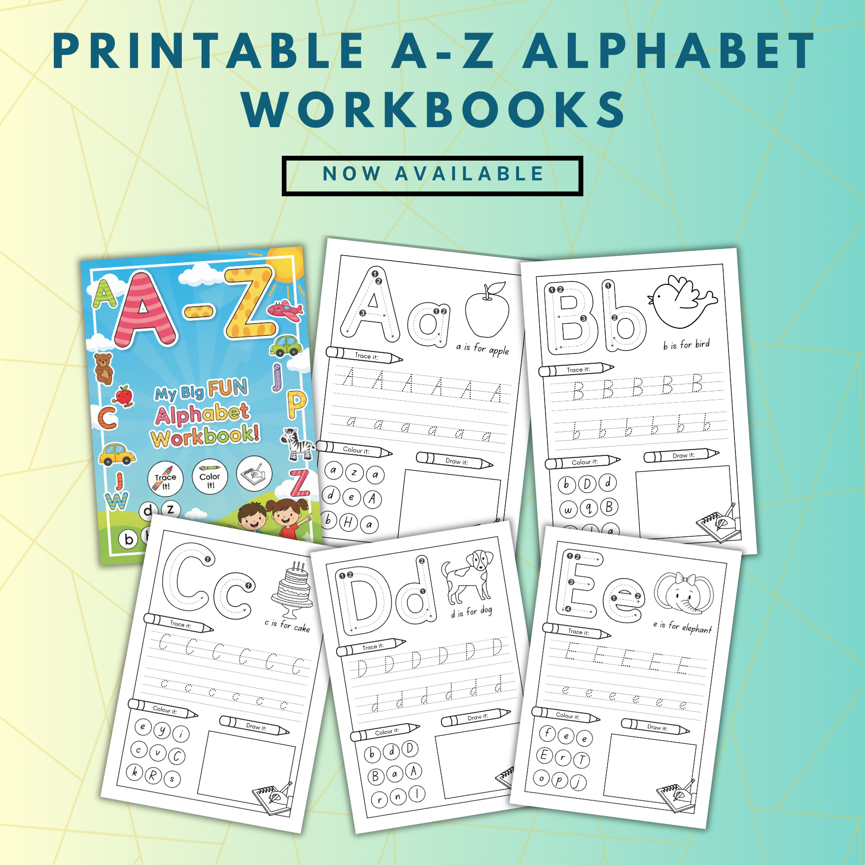 Alphabet Workbook A–Z Printable